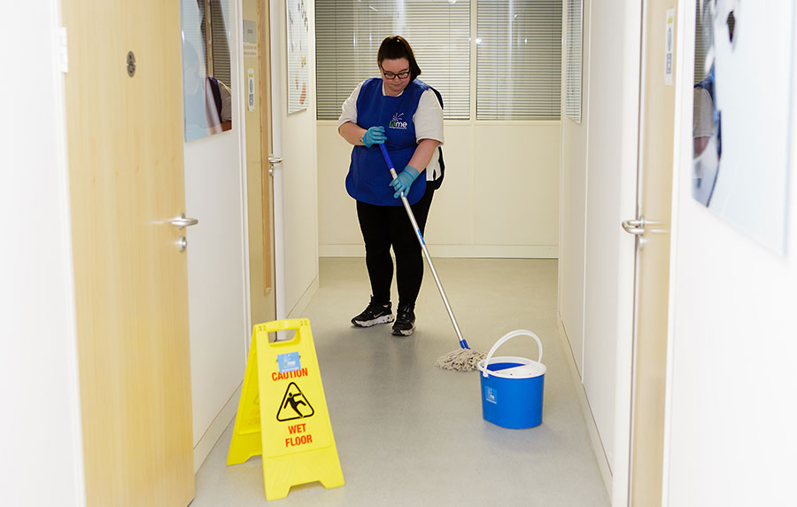 Mopping Office Floors